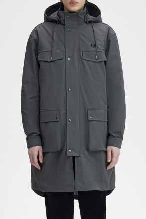 Fred Perry Bonded Parka Gunmetal