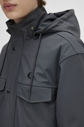 Fred Perry Bonded Parka Gunmetal