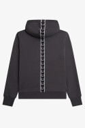 Fred Perry Tape Detail Hoodie Gunmetal