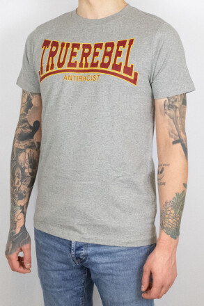 True Rebel T-Shirt Antiracist Grey