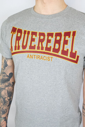 True Rebel T-Shirt Antiracist Grey