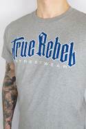 True Rebel T-Shirt Vatos Locos Grey Navy