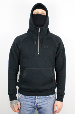 True Rebel Ninja Half Zip Hoodie Black 2XL