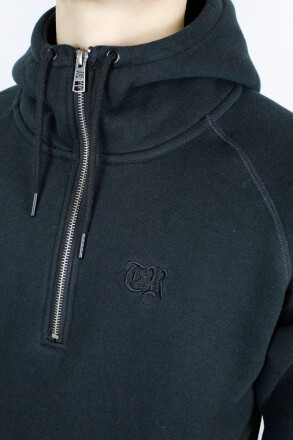 True Rebel Ninja Half Zip Hoodie Black 2XL
