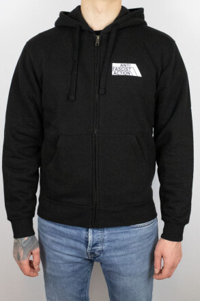 True Rebel Zip Hoodie AFA 2.0 Pocket Print Black 4XL