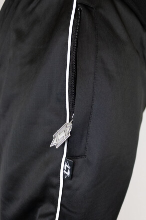 Less Talk Athletics Piped Trackpants Black