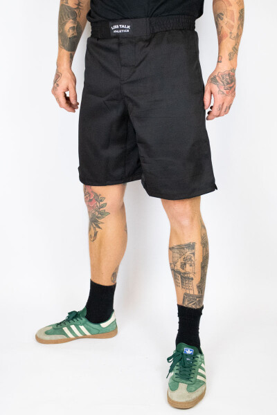 Less Talk MMA Shorts All Black