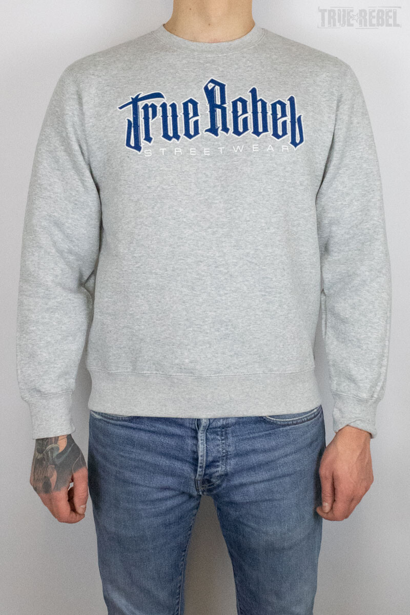 True Rebel Sweater Vatos Locos Grey Navy