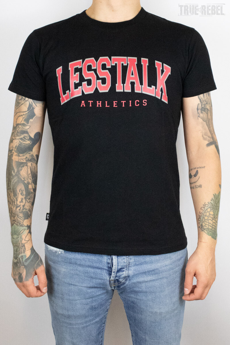 Less Talk College T-Shirt Black