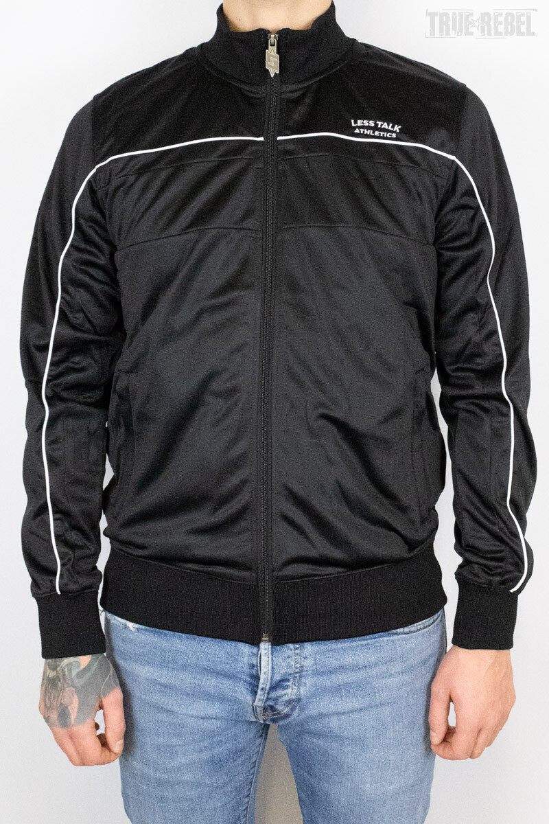 Less Talk Athletics Piped Trackjacket Black