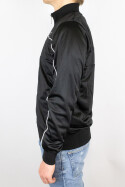 Less Talk Athletics Piped Trackjacket Black Petrol