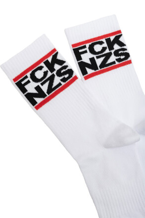 True Rebel Socks FCK NZS Classic White