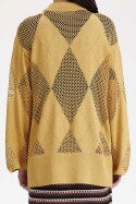 Fred Perry Amy Winehouse Argyle Knitted Cardigan 1964 Gold