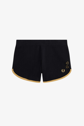 Fred Perry Amy Winehouse Knitted Shorts Black