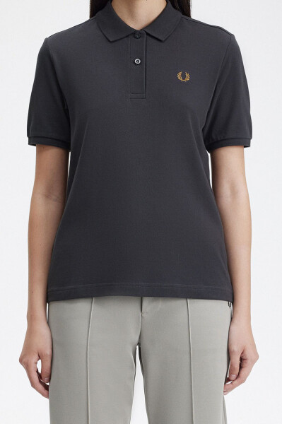 Fred Perry Ladies Plain Polo Anchor Grey