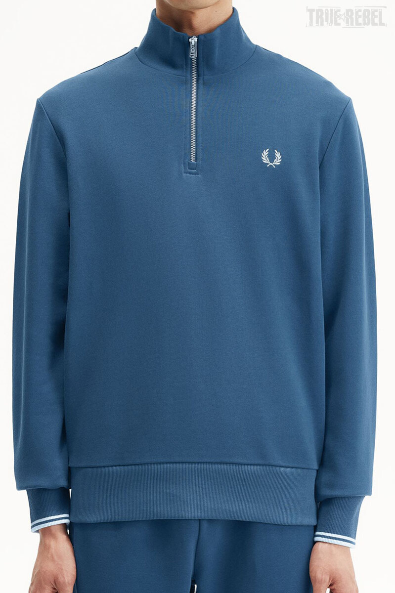 Fred Perry Halfzip Sweater Midnight Blue