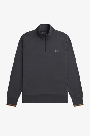 Fred Perry Halfzip Sweater Anchor Grey