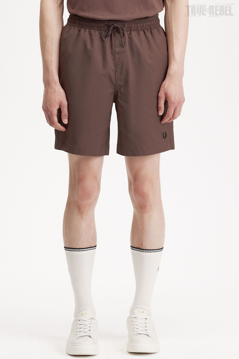 Fred Perry Classic Swimshorts Carrington Brick Black