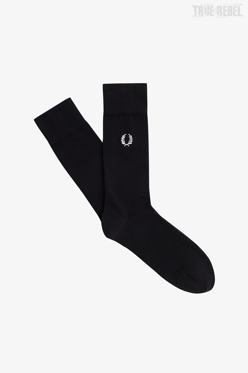 Fred Perry Classic Laurel Wreath Socks Black White