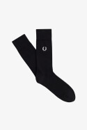 Fred Perry Classic Laurel Wreath Socks Black White