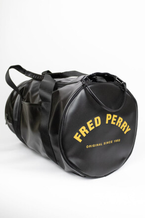 Fred Perry Bag Barrel Classic Black Gold
