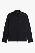 Fred Perry Zip Overshirt Black