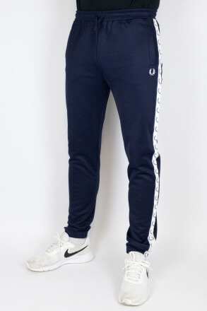 Fred Perry Taped Track Pants Carbon Blue White