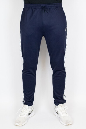 Fred Perry Taped Track Pants Carbon Blue White