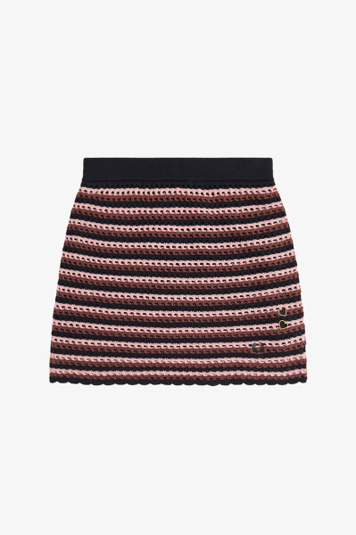 ■FRED PERRY■ Amy Winehouse Open Knit Skirt Black AFPF24171 Fred Perry Amy Winehouse Open Knit Skirt Black, 50,00 €