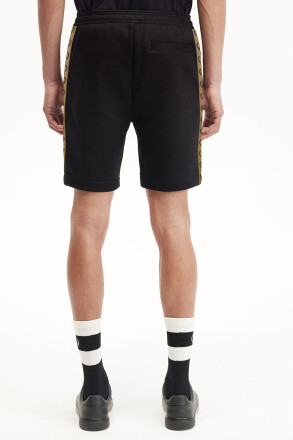 Fred Perry Shorts Taped Sweat Black Warm Stone