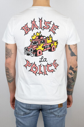 True Rebel T-Shirt Baise La Police White