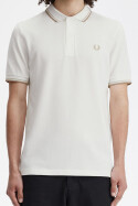 Fred Perry Polo Shirt Twin Tipped Snow White Oat