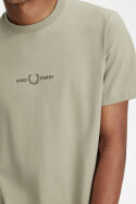 Fred Perry T-Shirt Embroidered Warm Grey