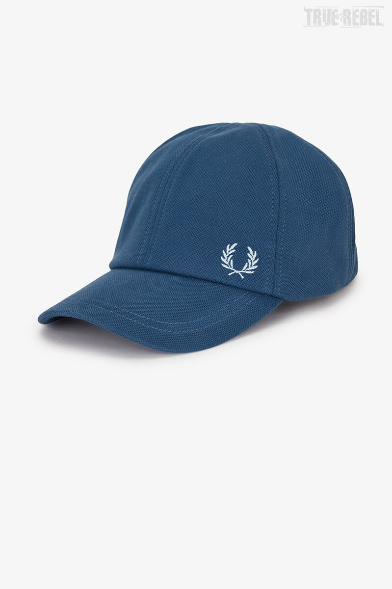 Fred Perry Classic Pique Cap Midnight Blue Ice Blue