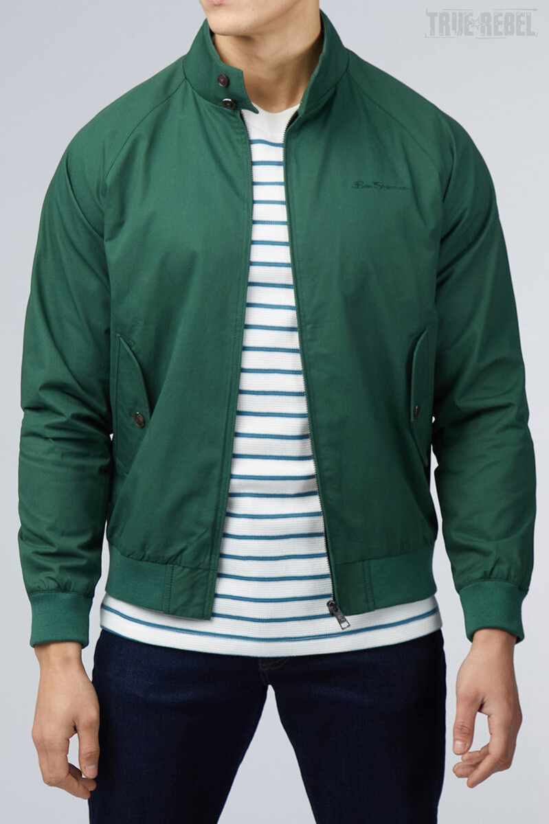 Ben Sherman Signature Harrington Jacket Green