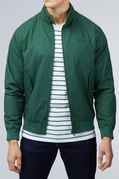 Ben Sherman Signature Harrington Jacket Green