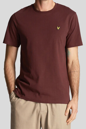 Lyle &amp; Scott Plain T-Shirt Rich Burgundy