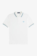 Fred Perry Polo Shirt Twin Tipped Snow White