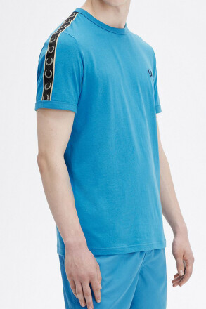 Fred Perry Ringer T-Shirt Contrast Tape Runaway Ocean