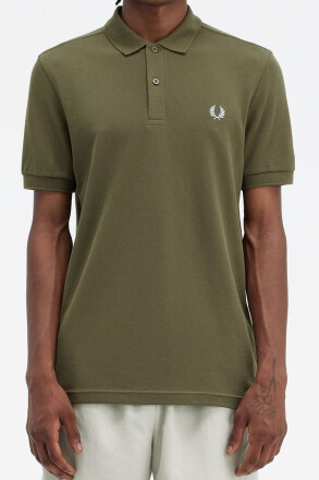 Fred Perry Polo Shirt Plain Uniform Green