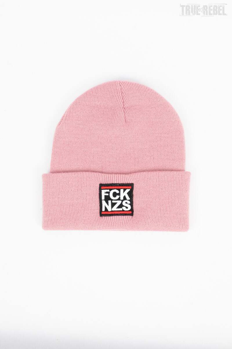 True Rebel Beanie FCK NZS Dusty Pink