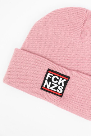 True Rebel Beanie FCK NZS Dusty Pink