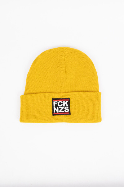 True Rebel Beanie FCK NZS Mustard