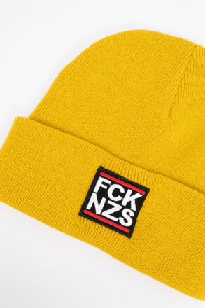 True Rebel Beanie FCK NZS Mustard