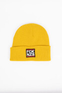 True Rebel Beanie FCK NZS Mustard