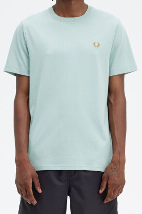 Fred Perry T-Shirt Crew Neck Silver Blue