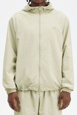Fred Perry Jacket Hooded Shell Light Oyster