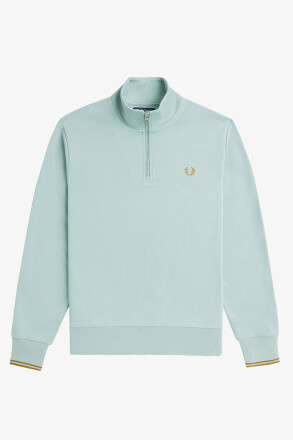 Fred Perry Halfzip Sweater Silver Blue