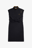 Fred Perry Dress Tie Front Pique Black