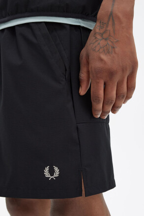 Fred Perry Shell Shorts Black